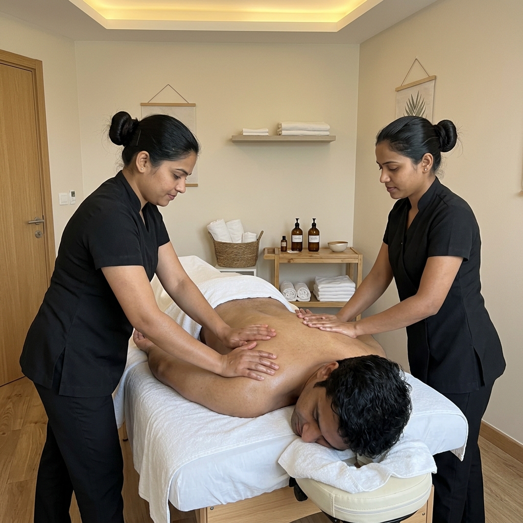 4 Hands Massage service in Madhapur